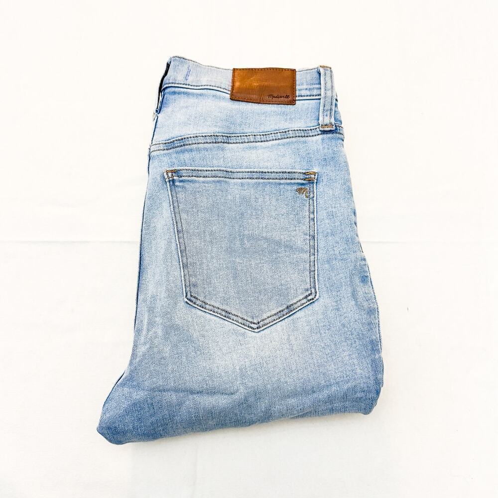 Madewell 10" Roadtripper Light Wash Denim Jeans Zip Fly Size 26 Tall
